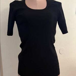 Ann Taylor Black Short Sleeve Top